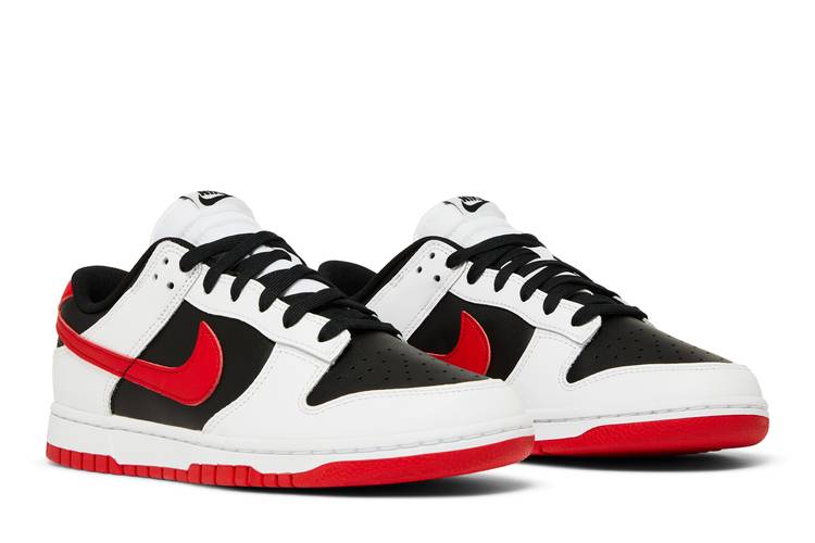 Dunk Low White Black Red